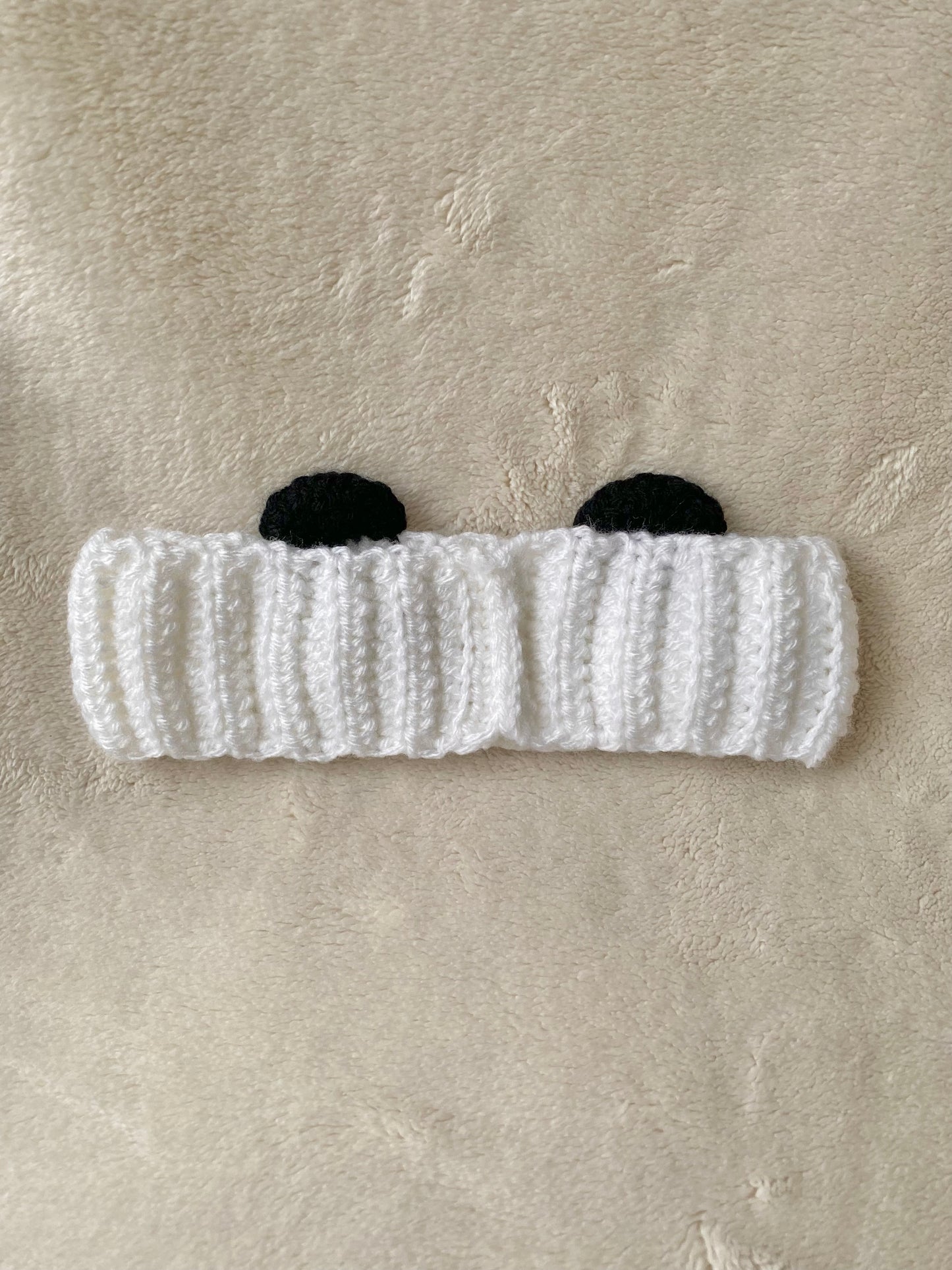 Crochet Panda Headband